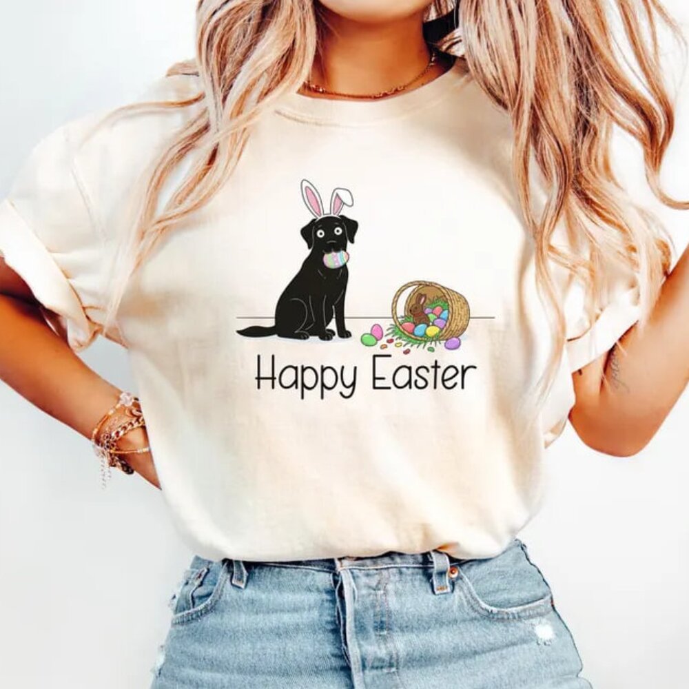 Happy Easter Dog Shirt, Funny Dog Lover Shirt Gift, Cute Dog Tee